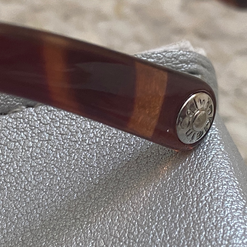 Calvin Klein Rectangular Brown Tortoise Polarized… - image 2